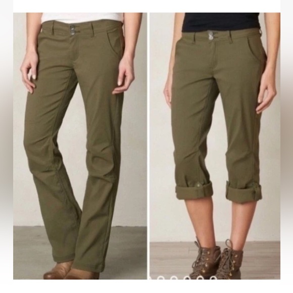 PrAna Halle Hiking Pants womens convertible active pockets gray Size 4 - Picture 2 of 15